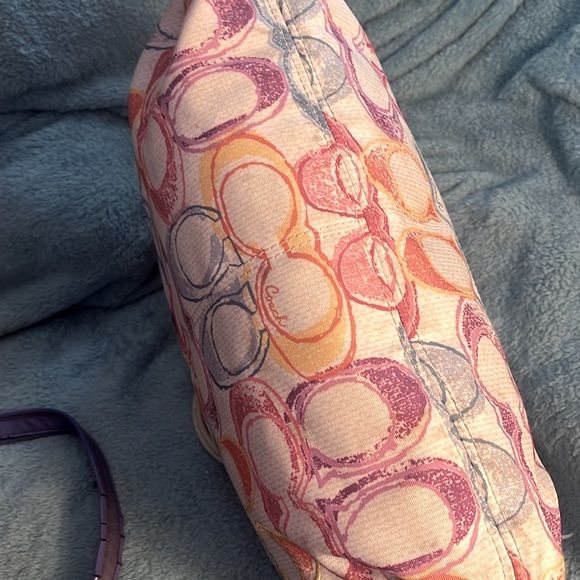 Coach Signature Dream Scribble C Glam Tote - Picture 7 of 11